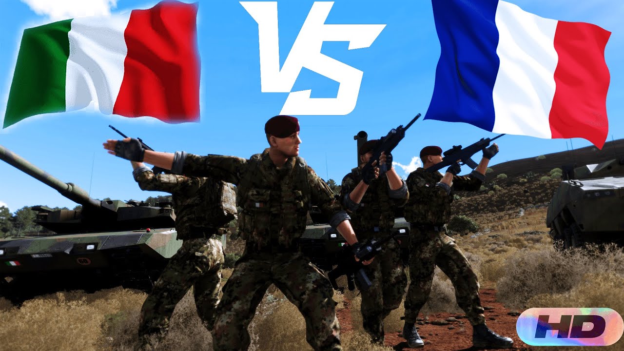 FRANCE VS ITALY | French Invasion Of Italy | War Simulation Using Arma 3 | 2022