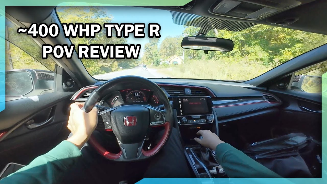 Парень из WRX пробует 400-сильный Civic Type R и удивляется (обзор вождения от первого лица)