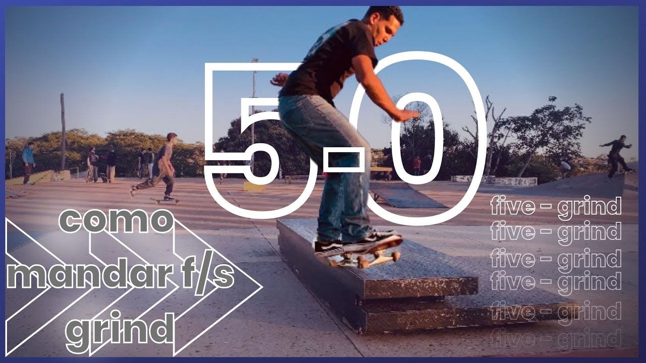 (PASSO A PASSO) Como mandar Front side grind 5-0 facilmente