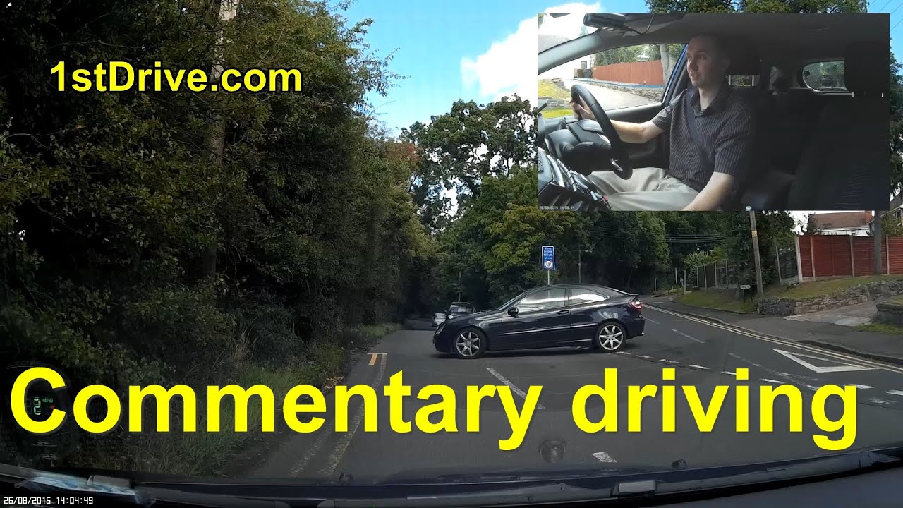 Commentary driving for advanced driving tests