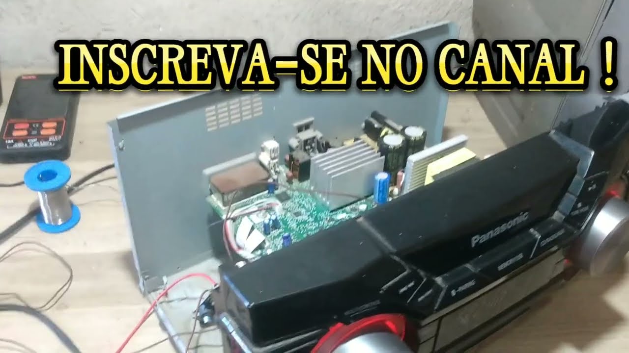 Som PANASONIC AKX 440 não liga! soluçao definitiva SEM RETORNO - como diminuir a TENSÃO DA FONTE.