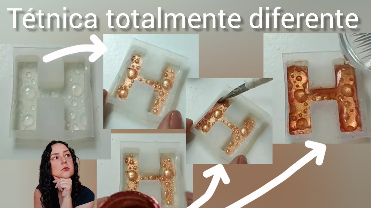 Como fazer chaveiros de letras em resina com camadas / #façavocêmesmo #diy Faça você mesmo