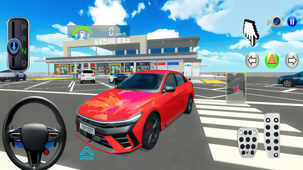 New EV Aventra Tesla Cars 🚗⚡ Highway Rest Area Ringroad | 3D Driving Class | Android Gameplay