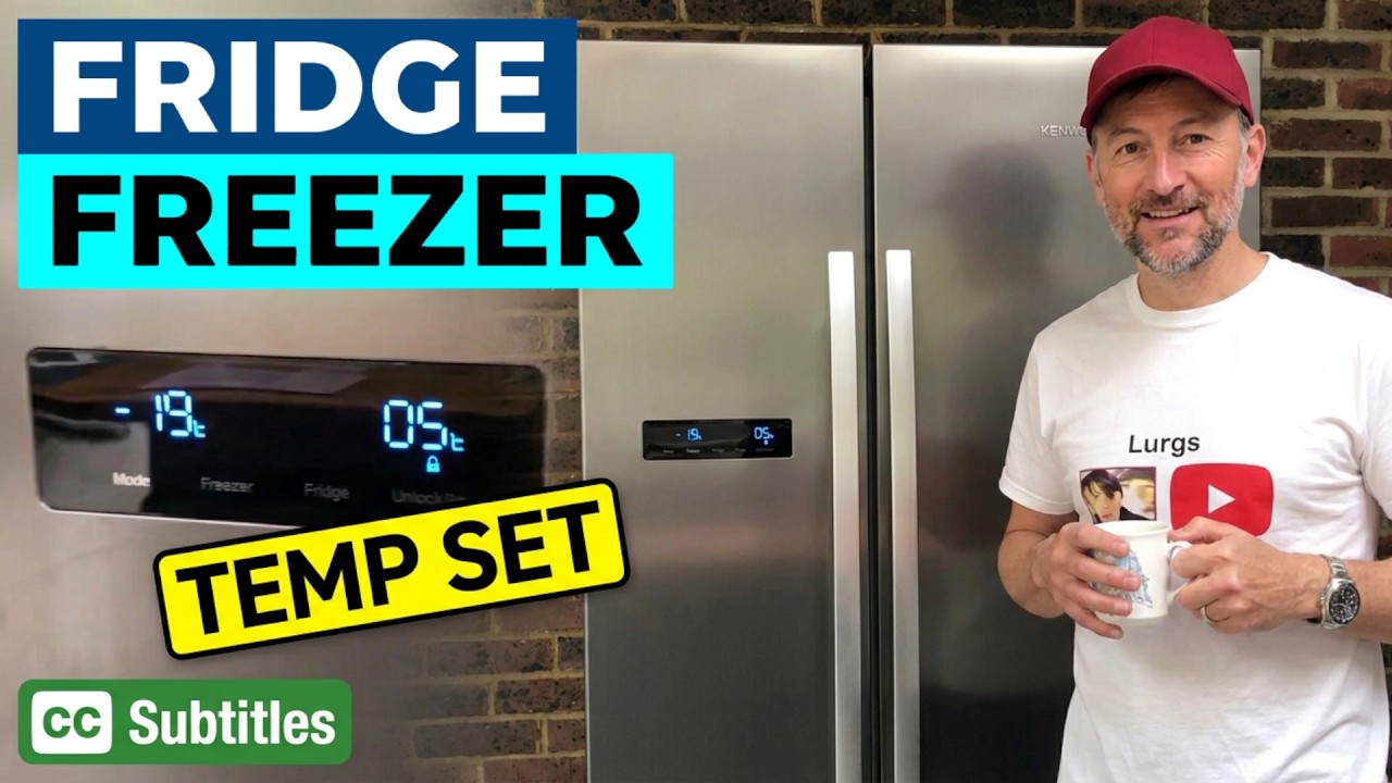 How to change temperature on Kenwood American Style Fridge Freezer