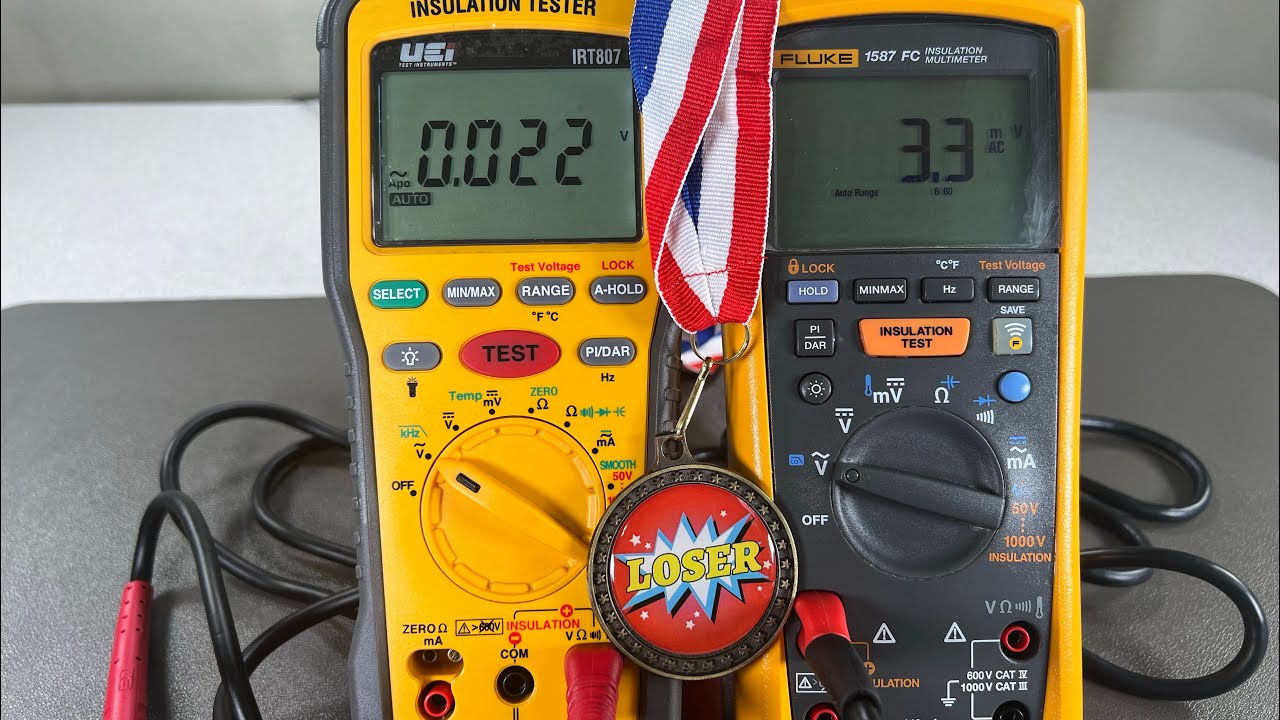 (Who’s the Loser ?) UEI  IRT807 vs.  FLUKE 1587 Insulation Testers