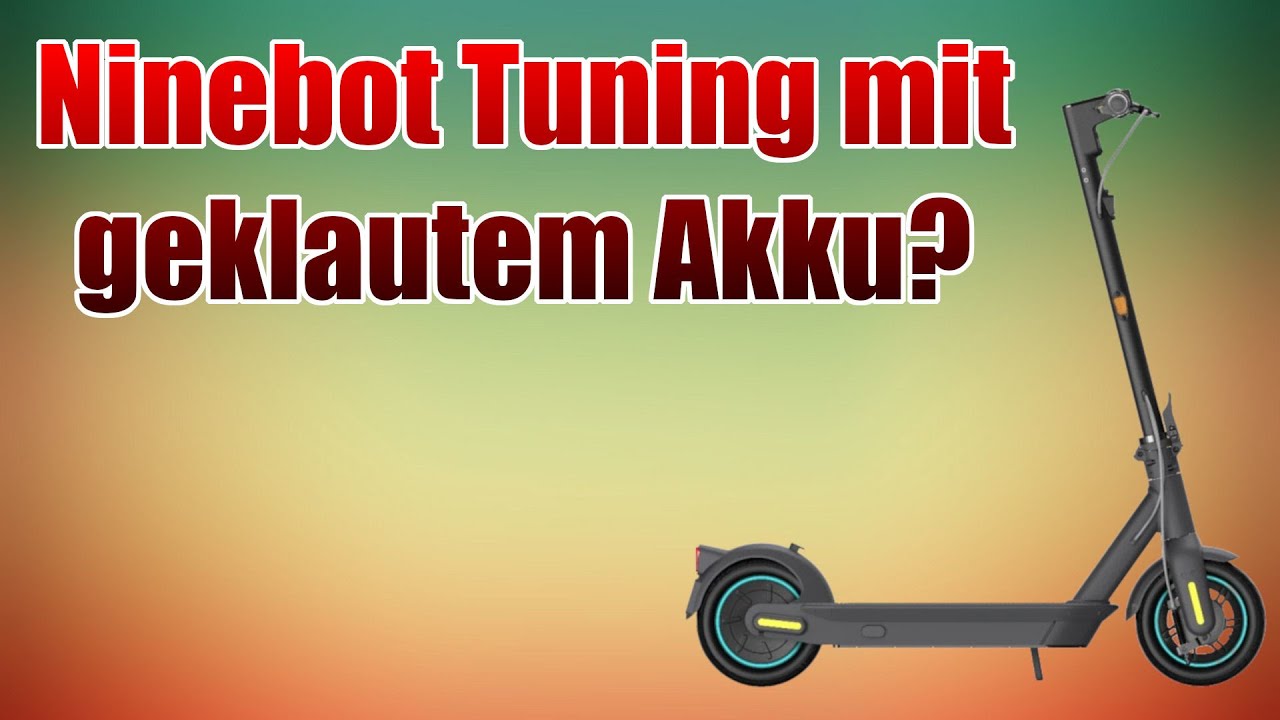 Geklauten Leihroller Akku 🔋 in Ninebot einbauen ? F&uuml;r 100 KM Reichweite ?