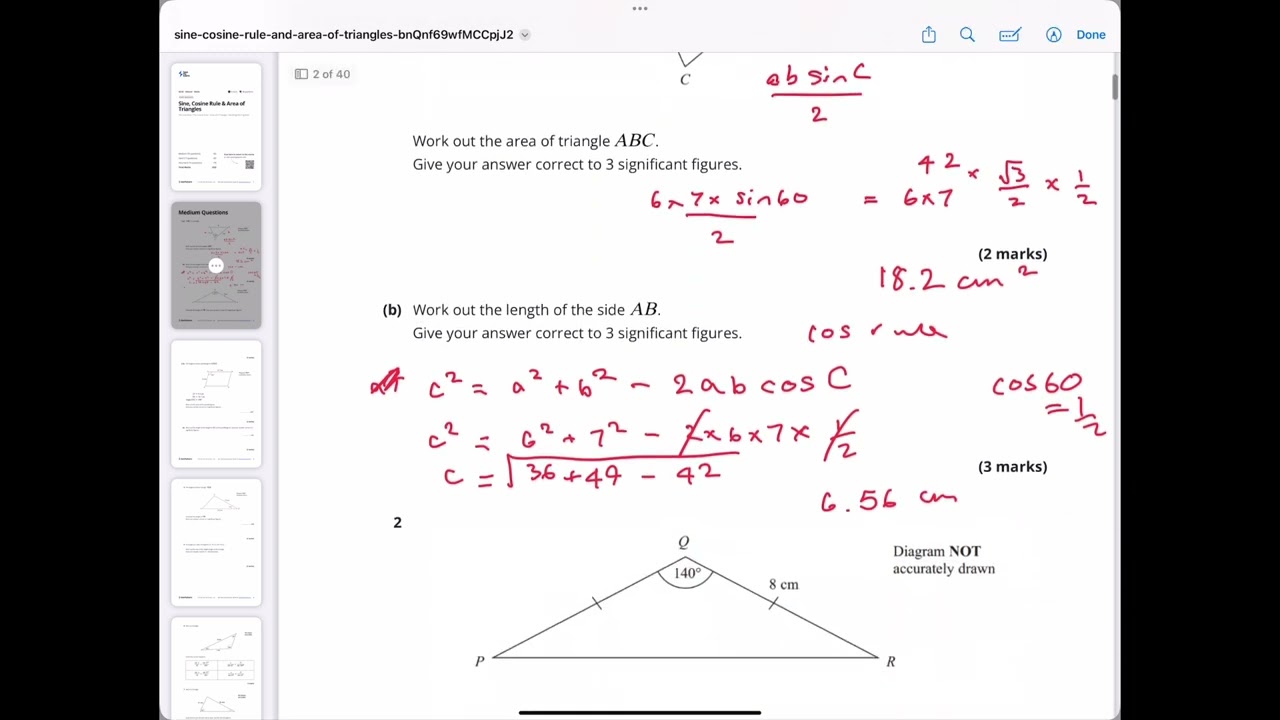@Katiedoesmaths Non right angled trigonometry, cos rule, sin rule, area of any triangle