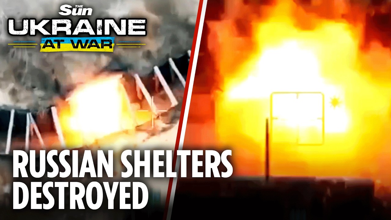 Putin's frontline dugouts blown to pieces as Ukraine retakes Lyman