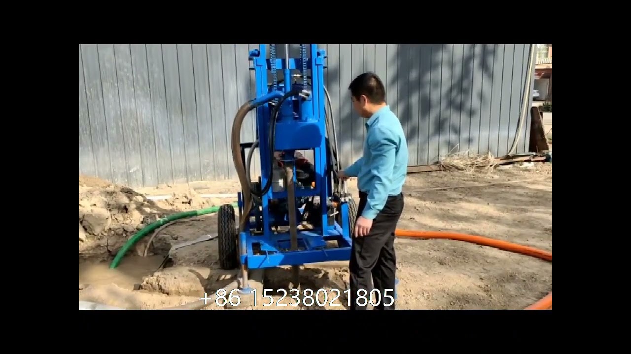 Factory direct sale 25 hp diesel hydraulic telescopic water well drilling rig