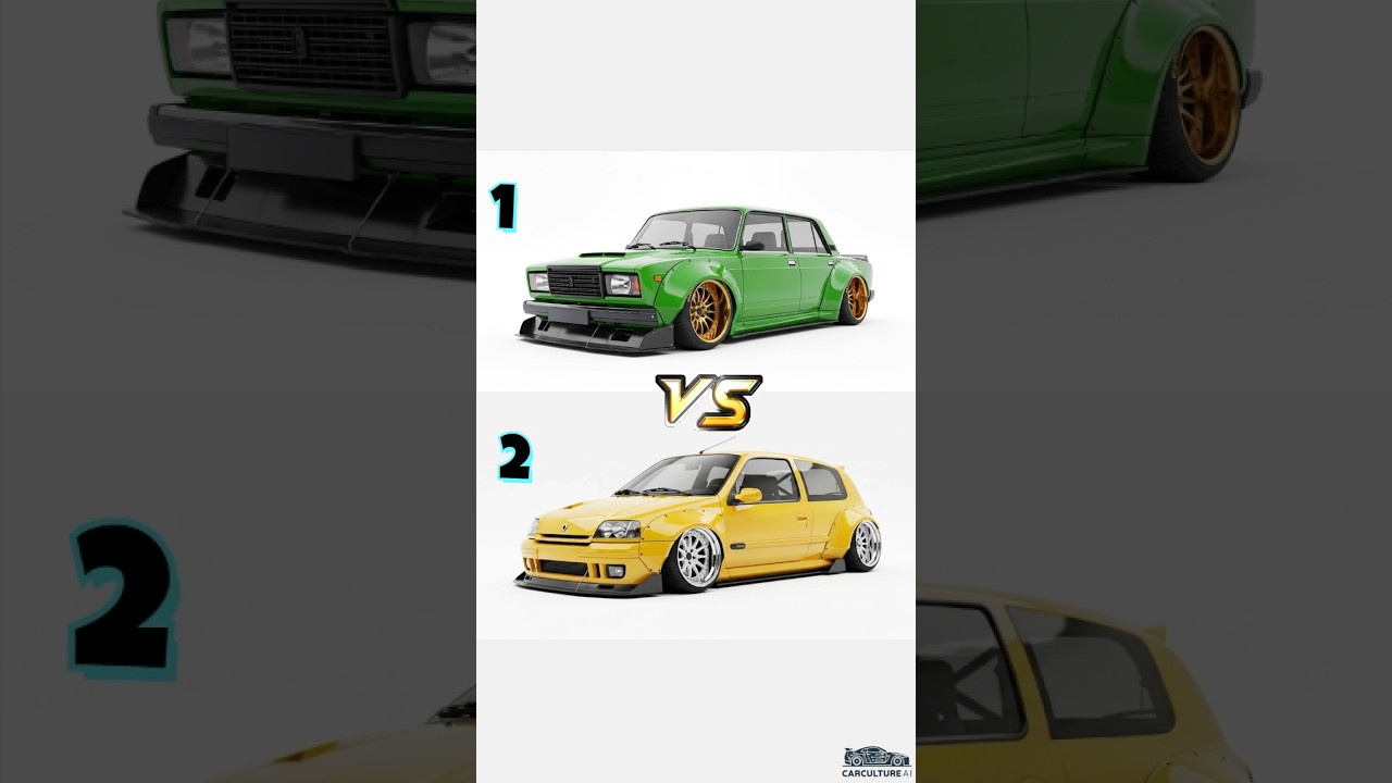 Which Classic is WIDER? Lada Riva or Renault Clio?