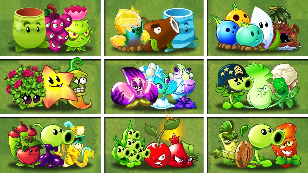 Random 20 Team 3 Plants Max Level - Which Team Plant Will Win? - PvZ 2 Team Plants Battlez