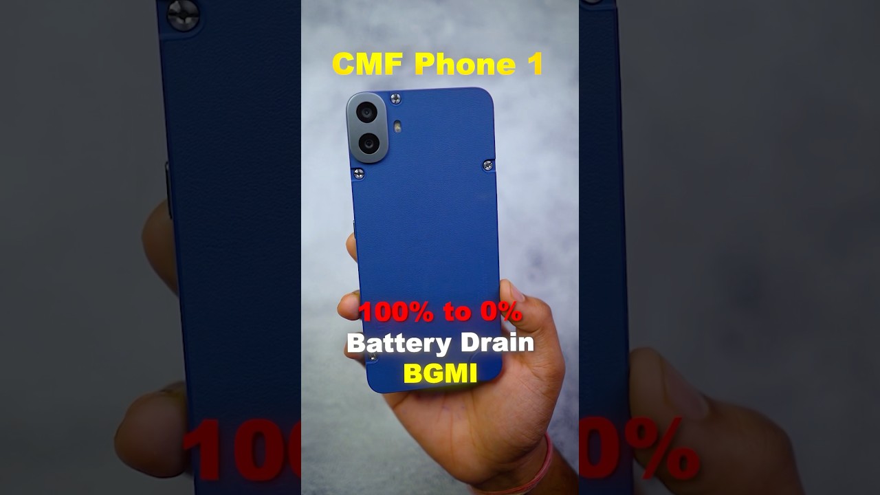 CMF Phone 1 - BGMI 100 to 0 Battery Drain Test