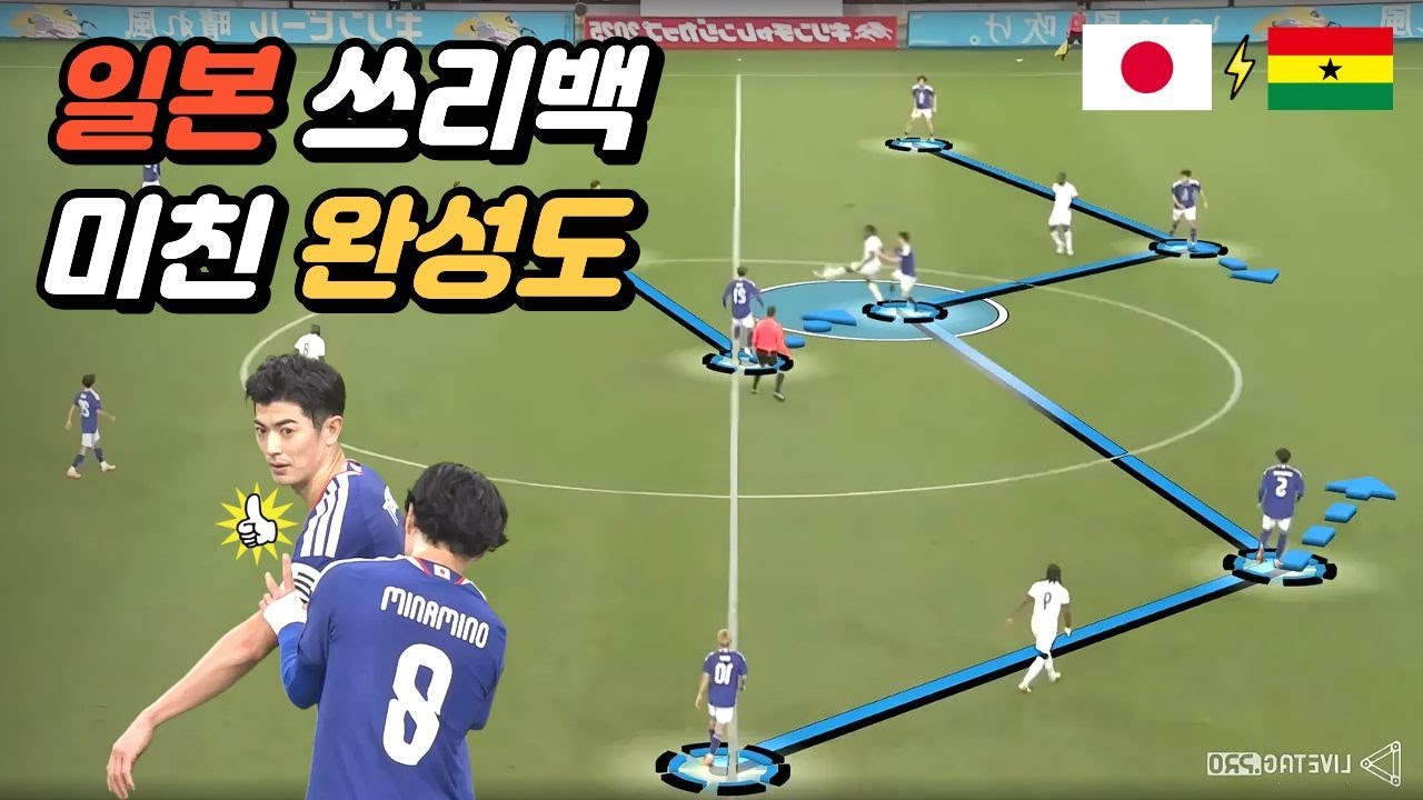 일본의 쓰리백은 도대체 무엇이 다를까? [일본vs가나 A매치 분석]