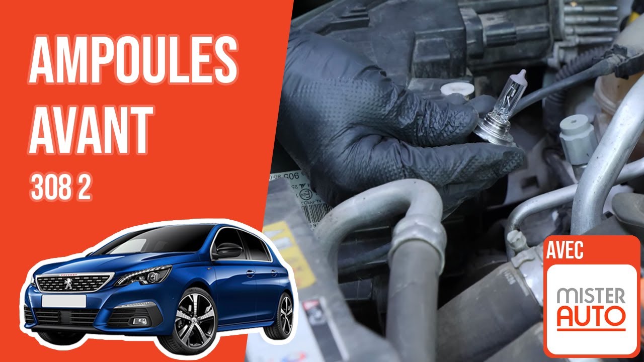 Changer les Ampoules d'éclairage avant Peugeot 308 2 💡