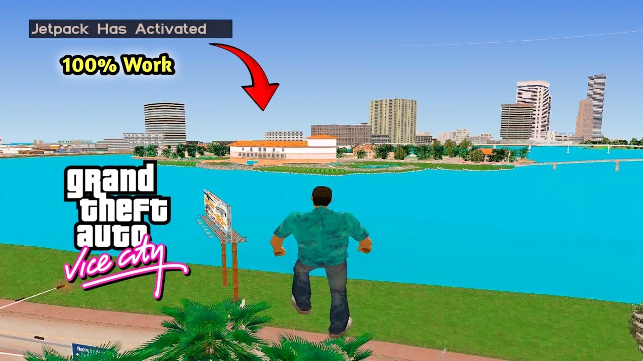 GTA Vice City Flying Jetpack New Cheat Code | How Install Jetpack Mod