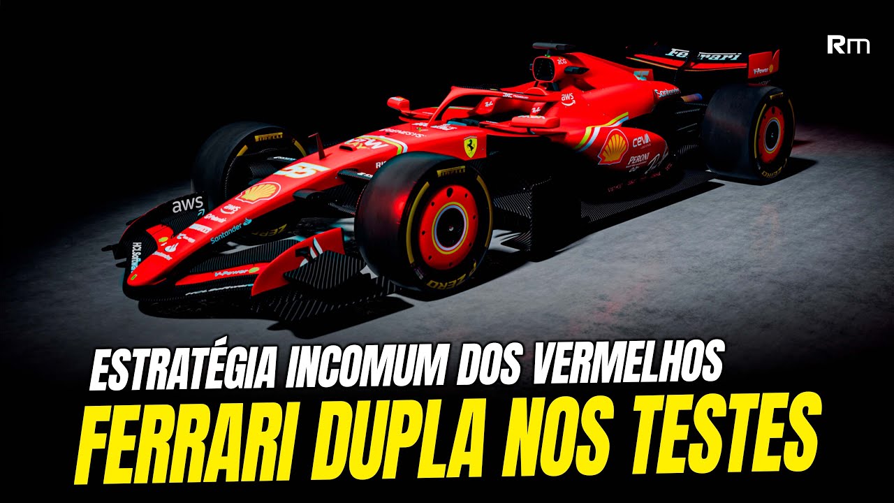 FERRARI COM 2 CARROS TOTALMENTE DIFERENTES NOS TESTES... PARECE ESTRANHO! #ferrari #f1