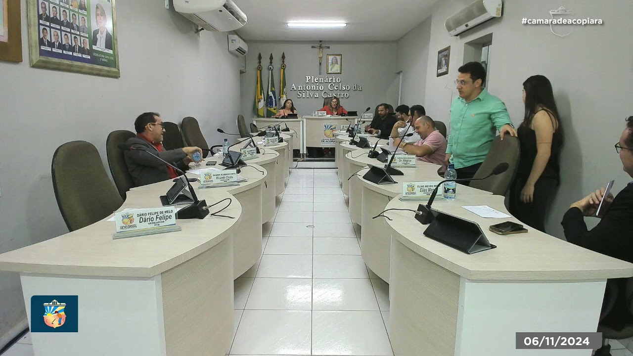 Sessão Ordinária da Câmara Municipal de Acopiara (Ao Vivo) | 6/Novembro/2024