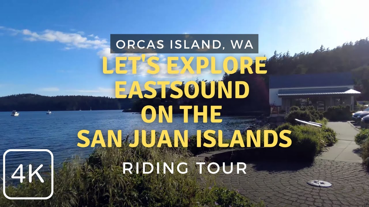 Bike Ride On the Small Island Town of Eastsound on Orcas Island, WA, San Juan Islands