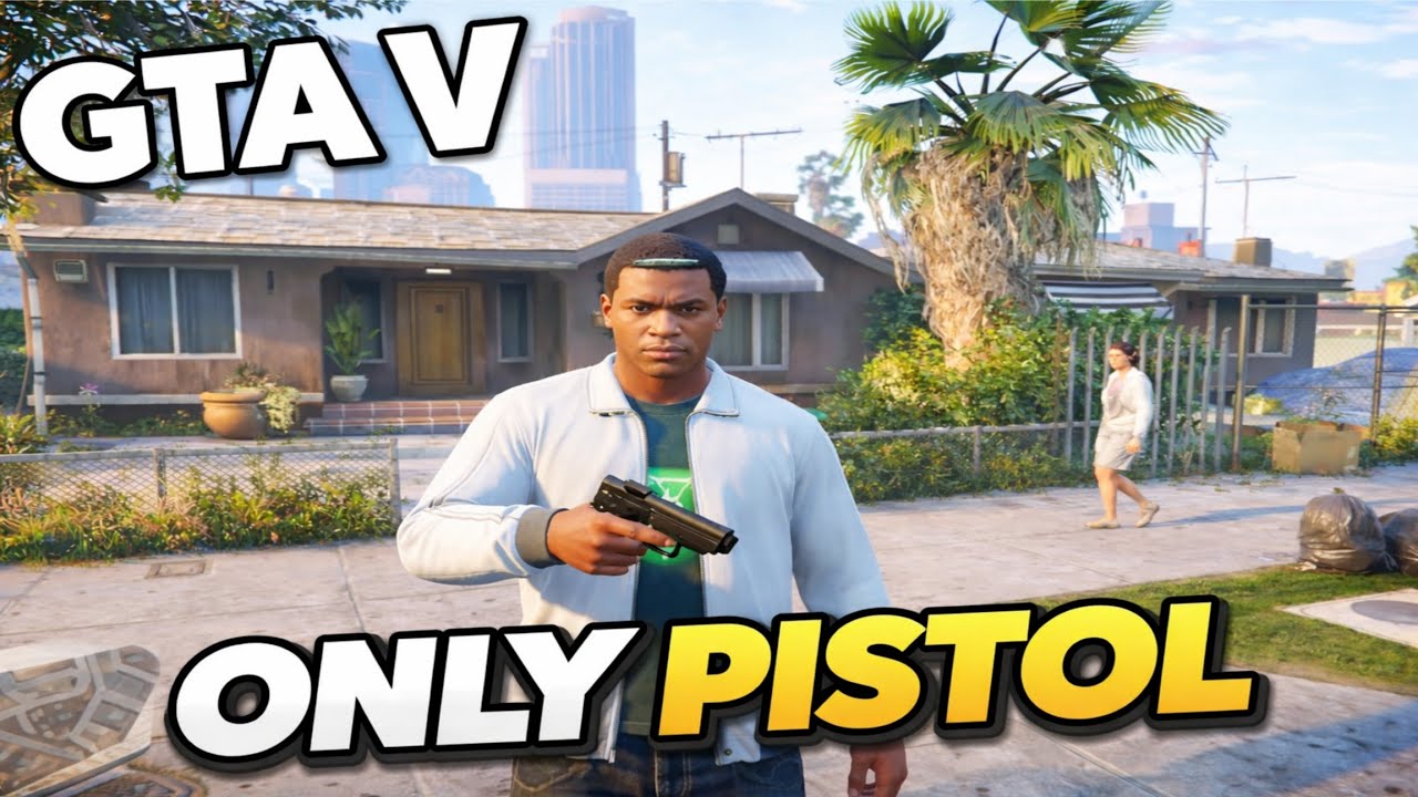 “GTA V Pistol-Only Challenge! No Big Guns, 100% Headshots!” ✅