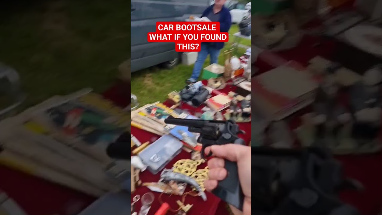 Gun at the #bootsale  #carbootsale #thrifting #secondhand #sh #fleamarket #found #vintage #gun #wtf