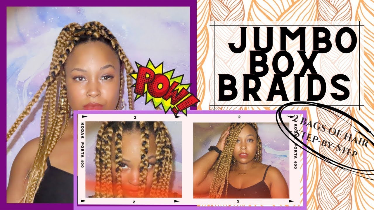 LIGHT JUMBO BOX BRAIDS | RUBBER BAND | FREE PART | BRAID WITH ME