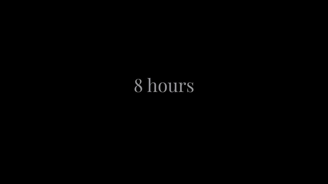 Gentle Ocean Waves  for Sleep  | 8 hours (Black Screen)