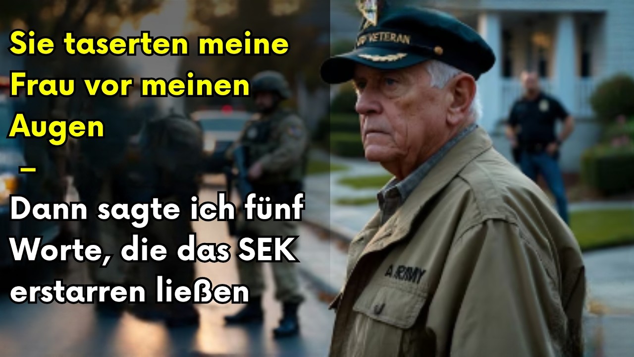 Sie taserten meine Frau vor meinen Augen — dann sagte ich fünf Worte, die das SEK erstarren ließen.