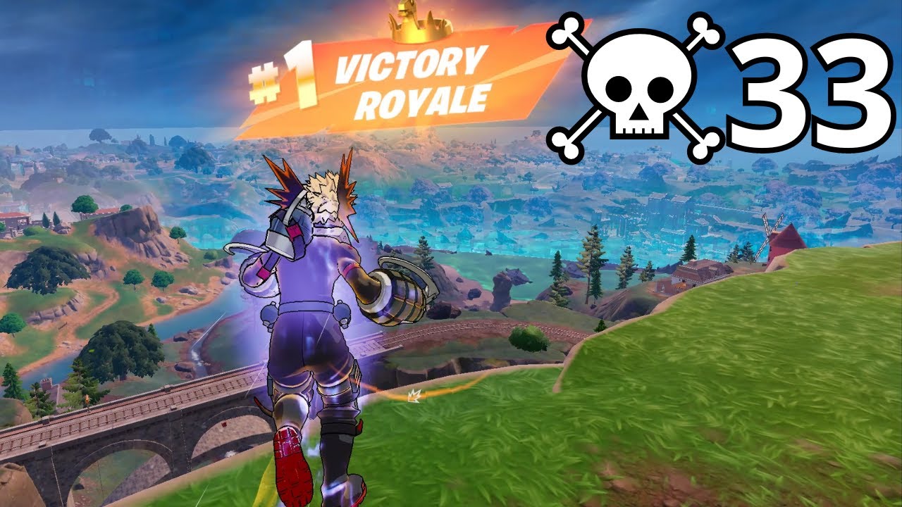 33 Elimination BAKUGO Solo Vs Squads Zero Build Gameplay WINS (Fortnite Chapter 5 Season2)