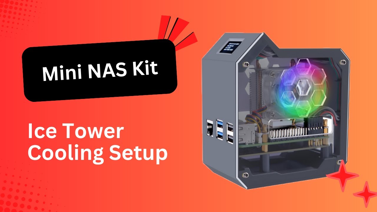 Mini NAS Kit for Raspberry Pi 5 | NVMe Storage & Ice Tower Cooling Setup