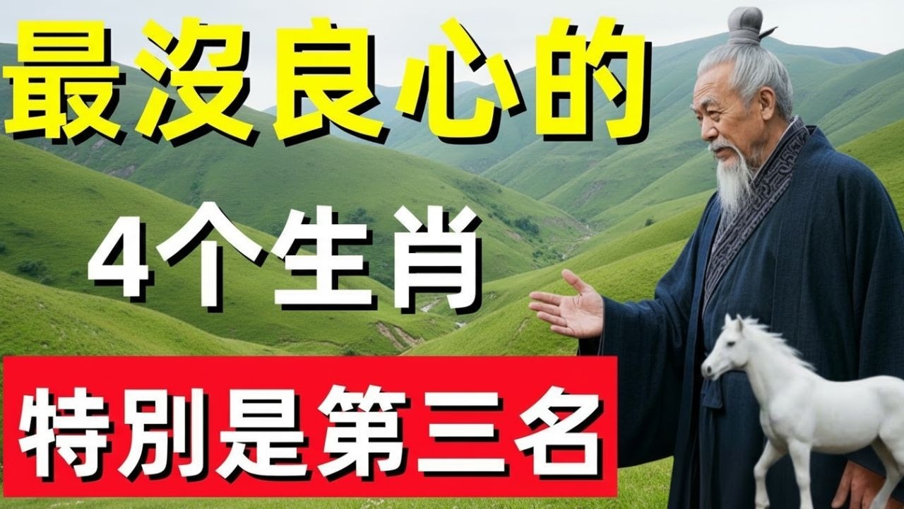 最沒良心的4個生肖，特別是第三名，一個不孝順父母，一個白眼狼！#修行思維 #修行 #福報 #禪 #道德經 #覺醒 #開悟 #禅修📿