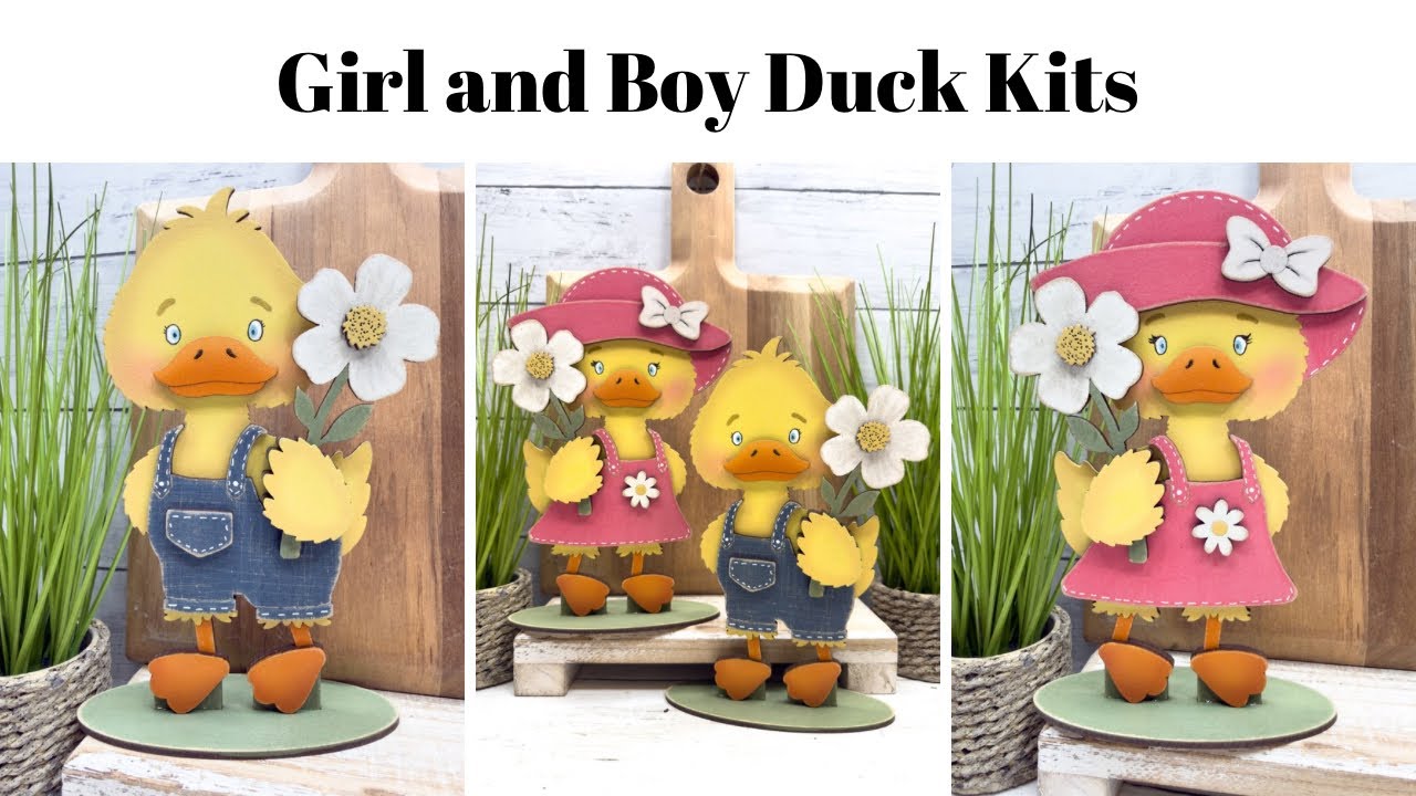 Girl and Boy Ducks DIY Kits