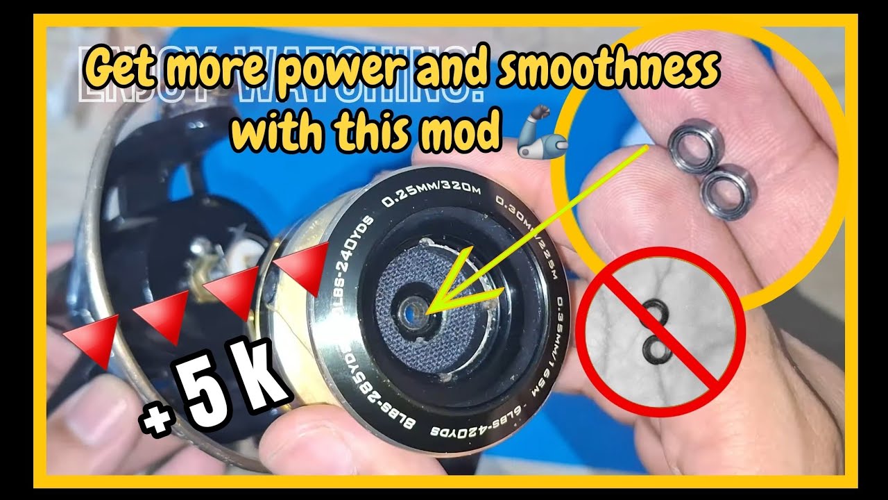 Upgrade Your Fishing Reel! Replace Plastic Rings with Stainless Steel Bearings for Smoother