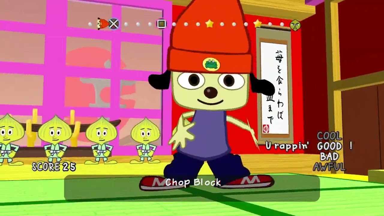 CALL OF DUTY player plays PARAPPA THE RAPPER PS4 DEMO