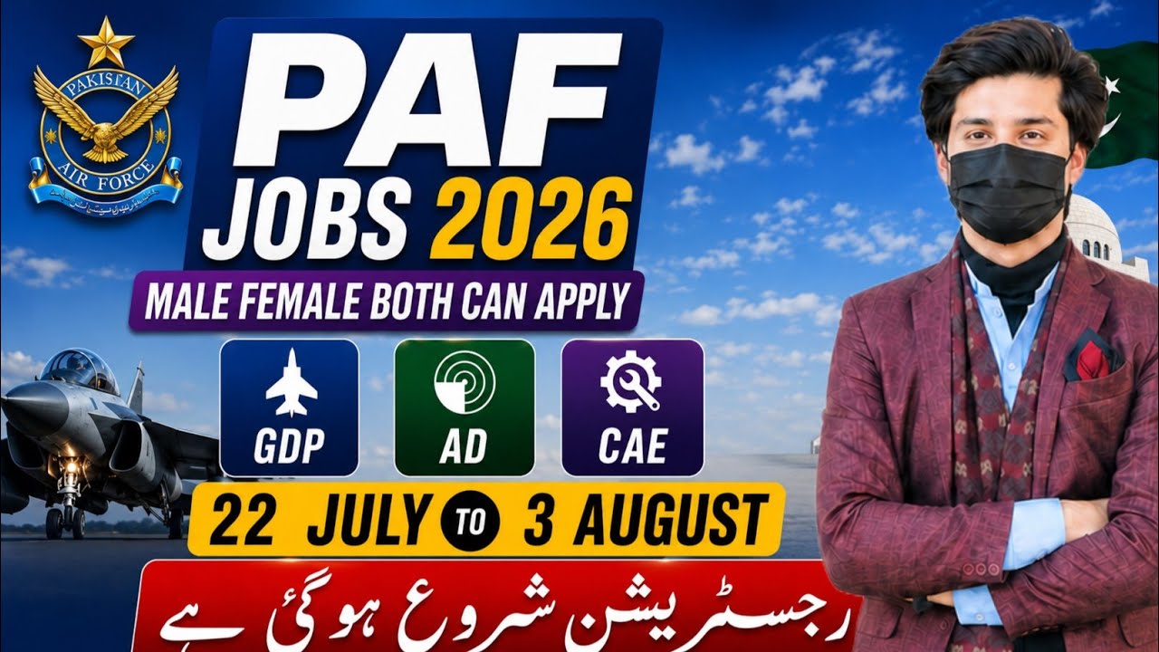 Paf new jobs 2026| PAF female jobs 2026| PAF GDP, AD, CAE, Logistics| PAF complete guidance
