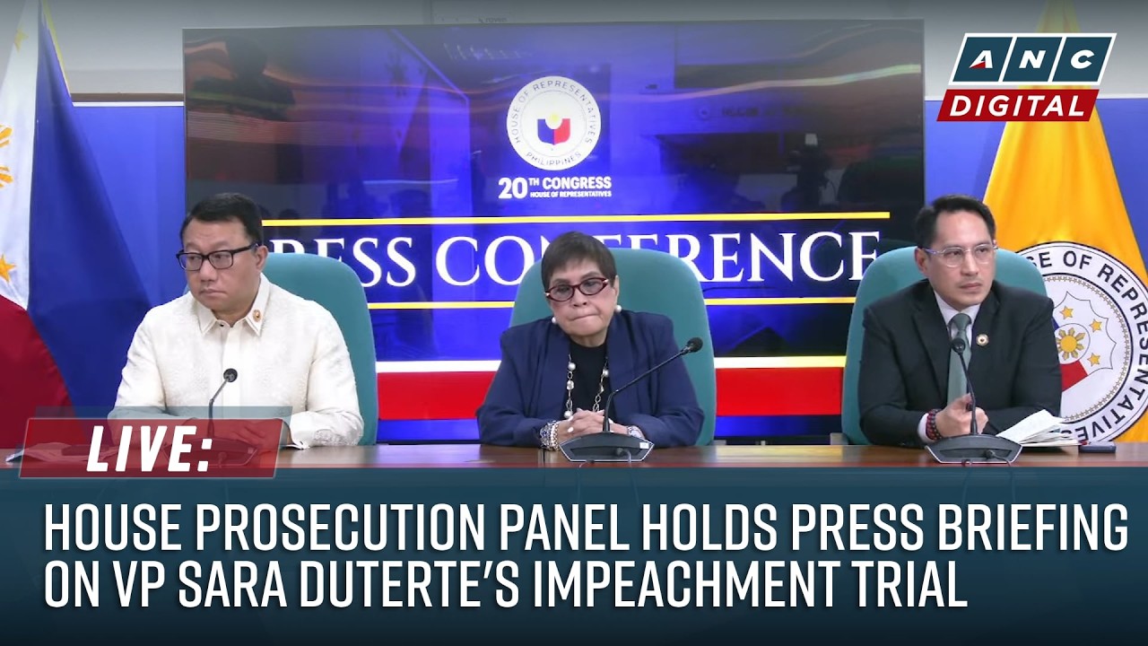 LIVE: House Prosecution Panel holds press briefing on VP Sara Duterte's Impeachment Trial | Aug 5