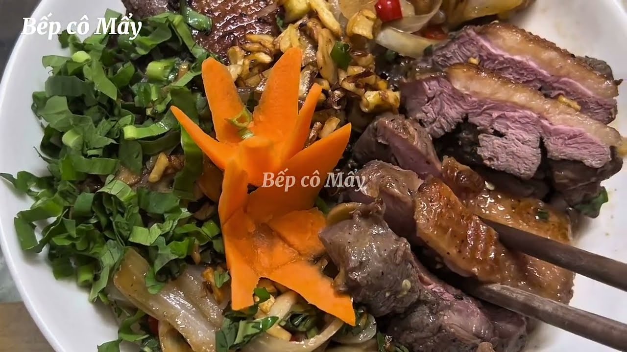 Cách làm món lườn ngan sốt mắm tỏi, món ngon không thể chối từ/ Món cô Mẩy làm