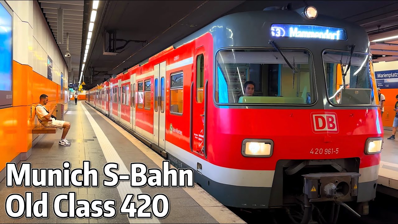 ⁴ᴷ⁶⁰ Riding the Old Class 420 Cars on the Munich S-Bahn