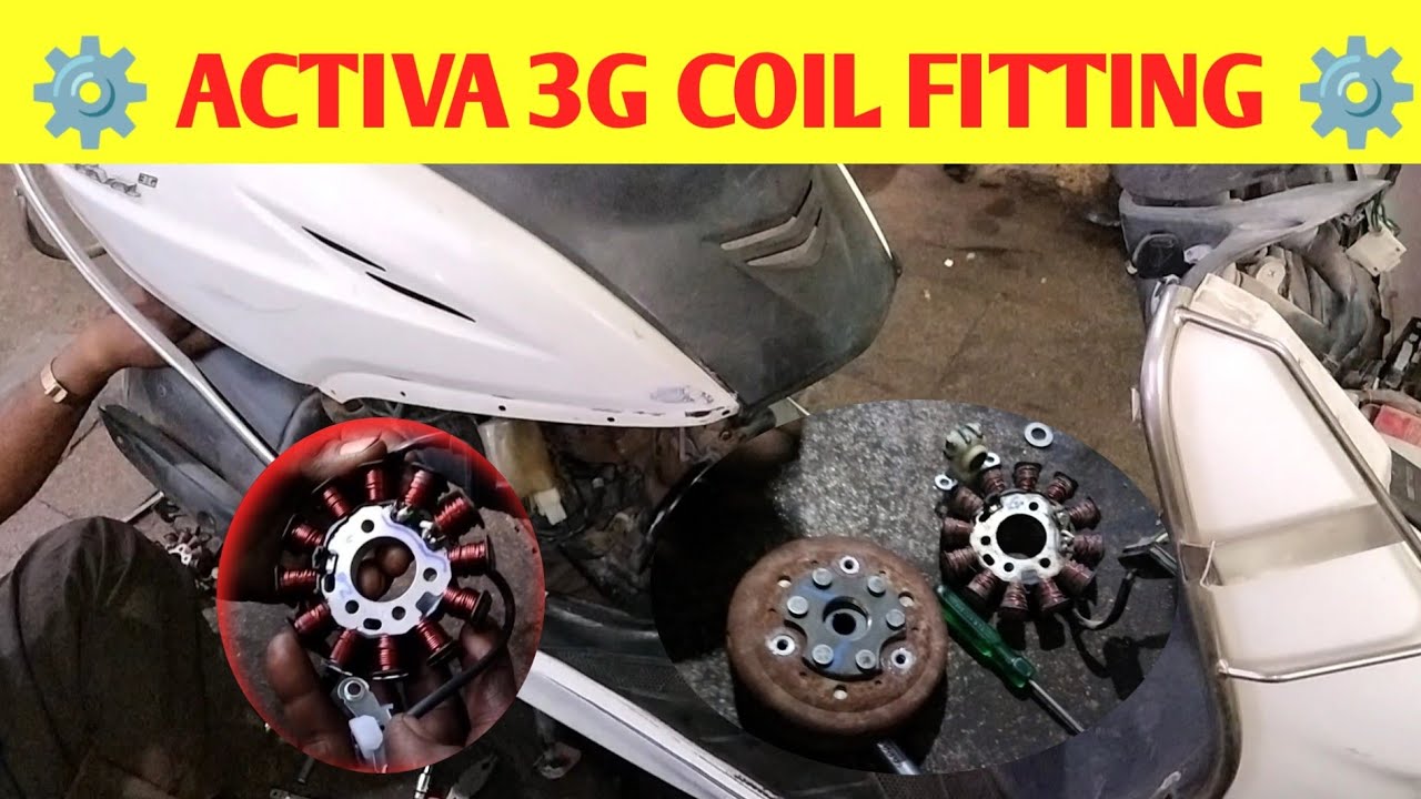 Honda Activa Magnet Coil fitting #bike #mopeds #honda #moped #wiring #garage #activa #trend