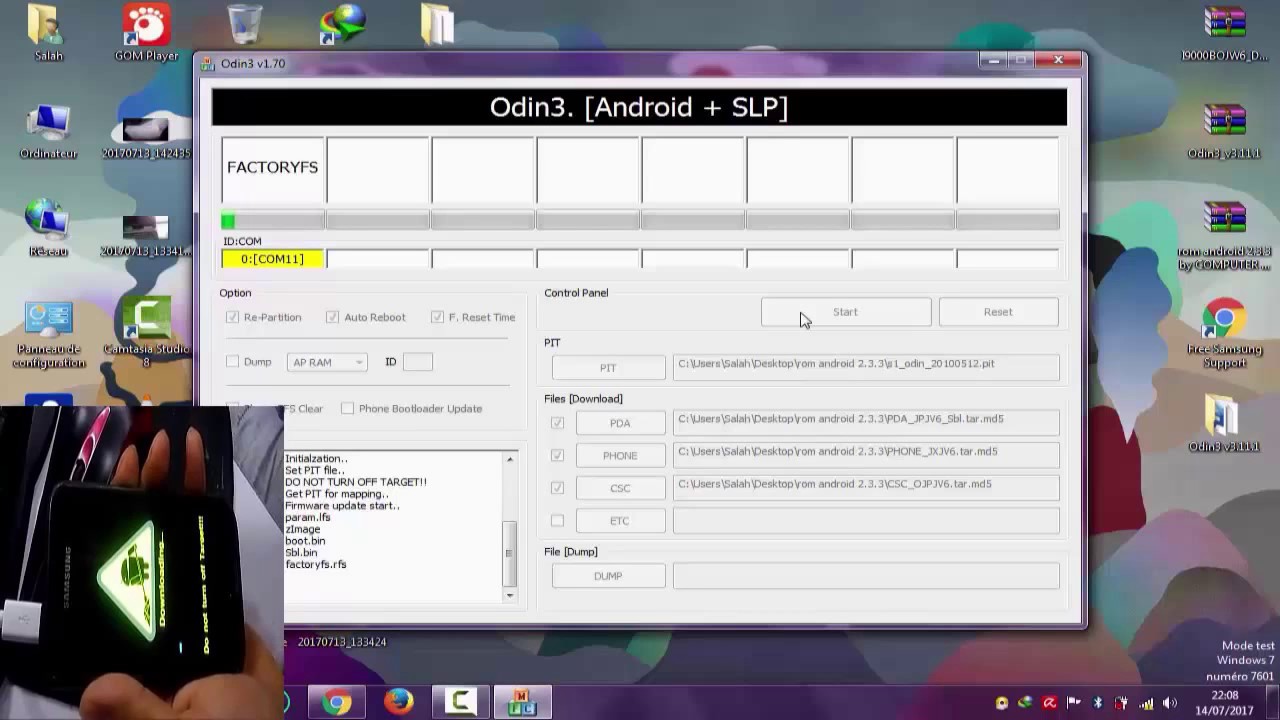 samsung gt i9000 firmware / flash