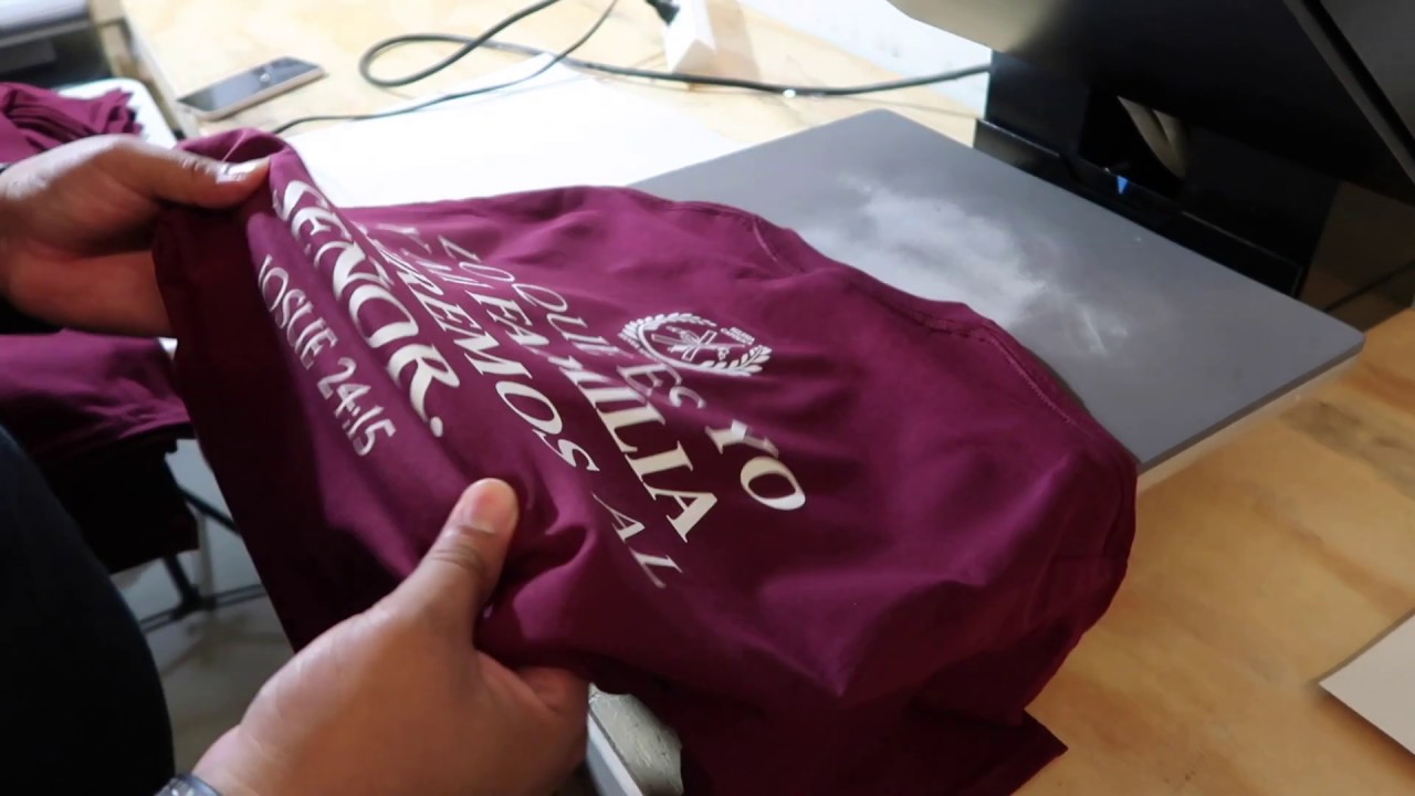 How To Make T-Shirts w  Plastisol Heat Transfer Step by Step