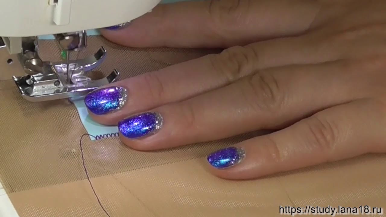 Аппликация  на гимнастическом купальнике: Настройка зигзага
