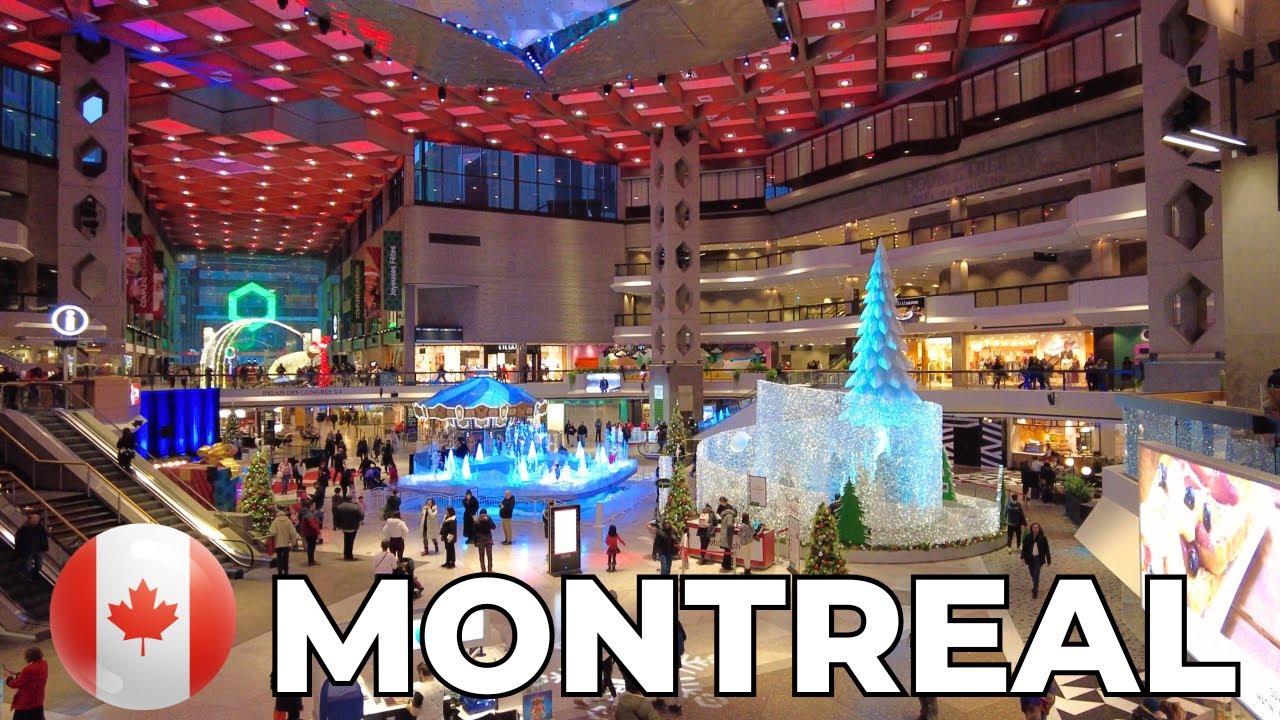 [4K] 🇨🇦 Christmas Magic in Montreal | Downtown Winter Walking Tour ☃️🎄