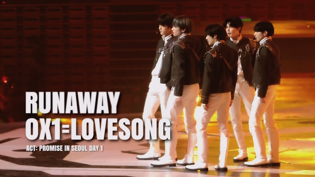 240503 TXT - RUNAWAY // 0X1=LOVESONG (I Know I Love You) - 투모로우바이투게더 Act Promise in Seoul Day 1