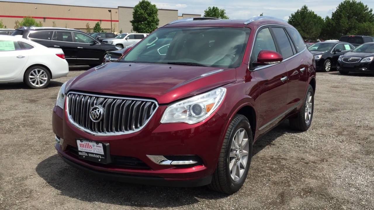 2017 Buick Enclave AWD Leather Heated Seats Red Oshawa ON Stock# 170025