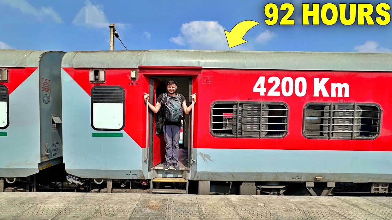 LONGEST TRAIN of INDIA - Dibrugarh to Kanyakumari 🚂 Vivek Express