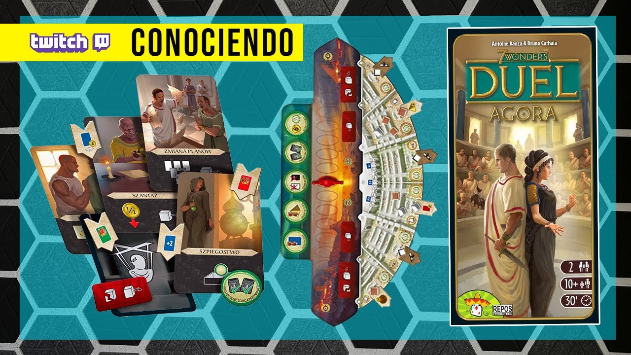 🏛️ Conociendo 7 Wonders Duel y Expansión Agora ▶︎ Cómo jugar 7 WONDERS DUEL + EXPA 🇲🇽 ESPAÑOL LATINO