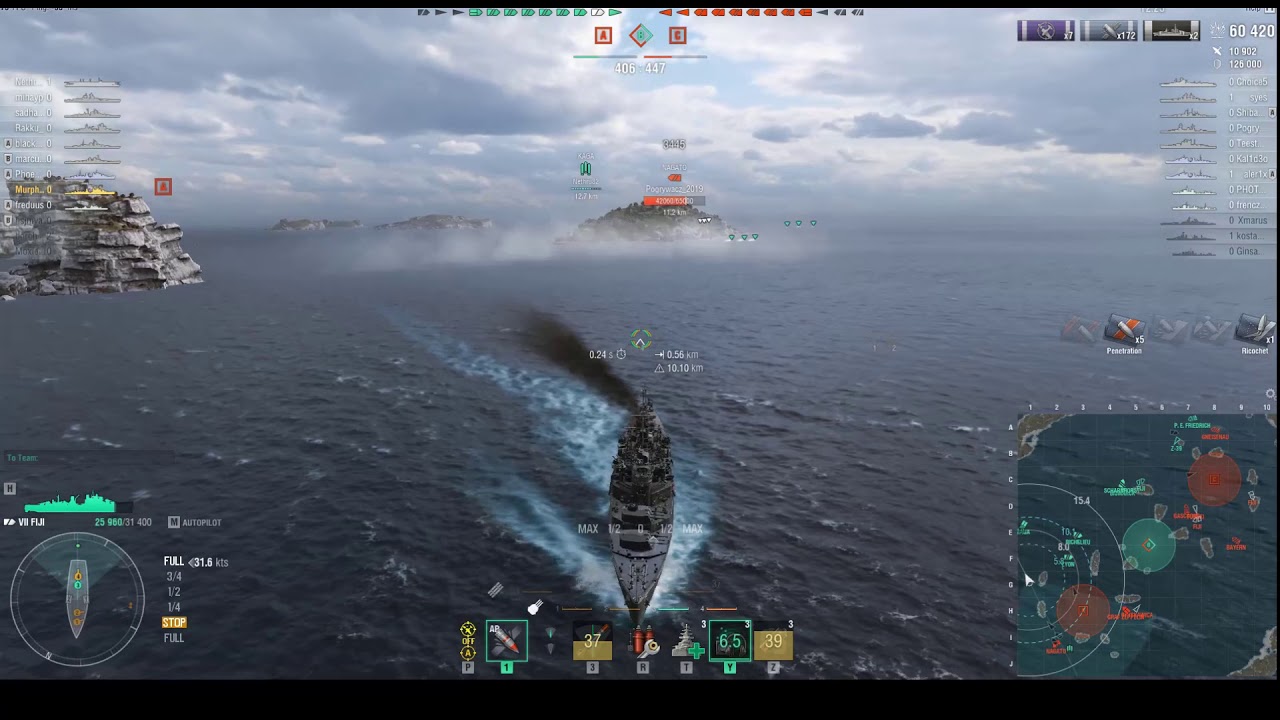 World Of Warships - How to FIji - without commentary