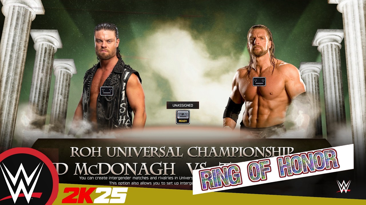 WWE #ringofhonor - Jd Mcdonagh VS Triple H