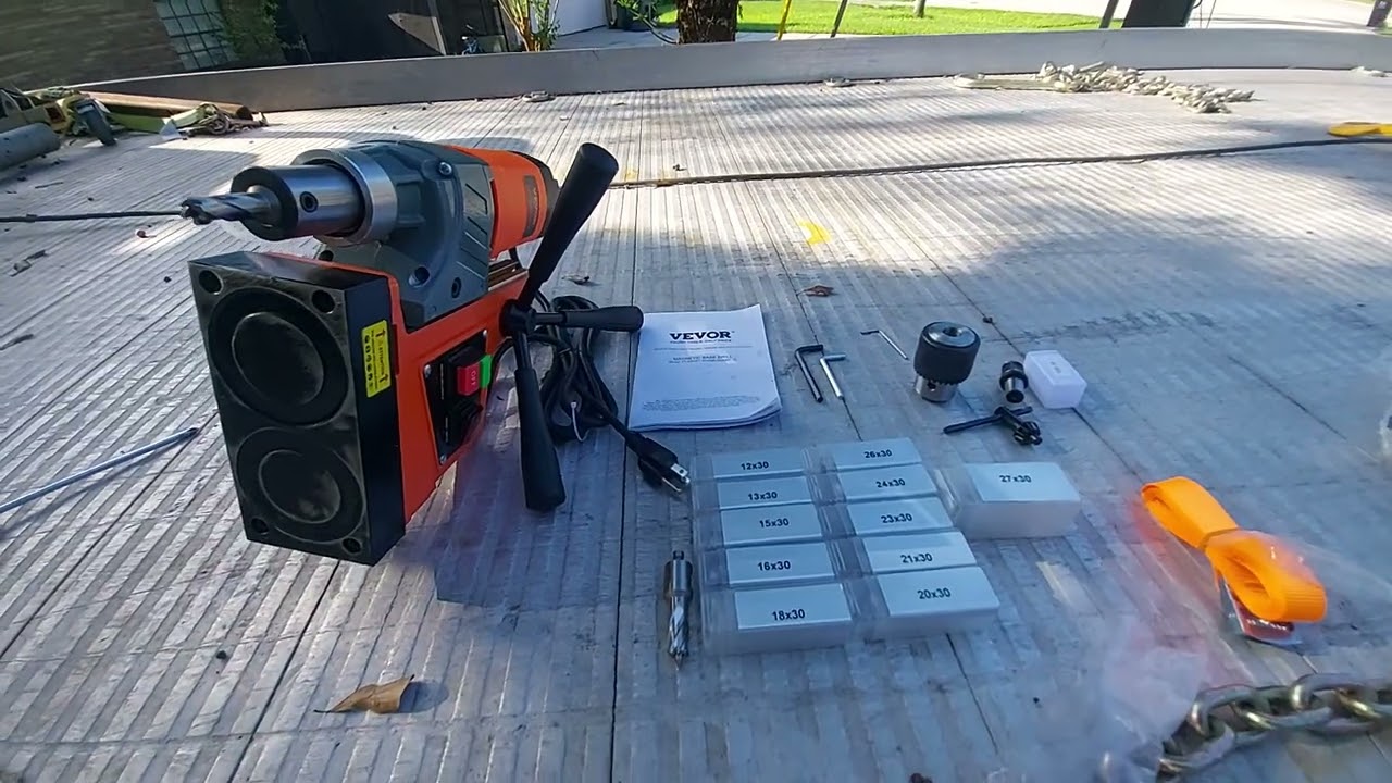 VEVOR Mag drill magnetic arbor unboxing. Lakelandcarkeys.com
