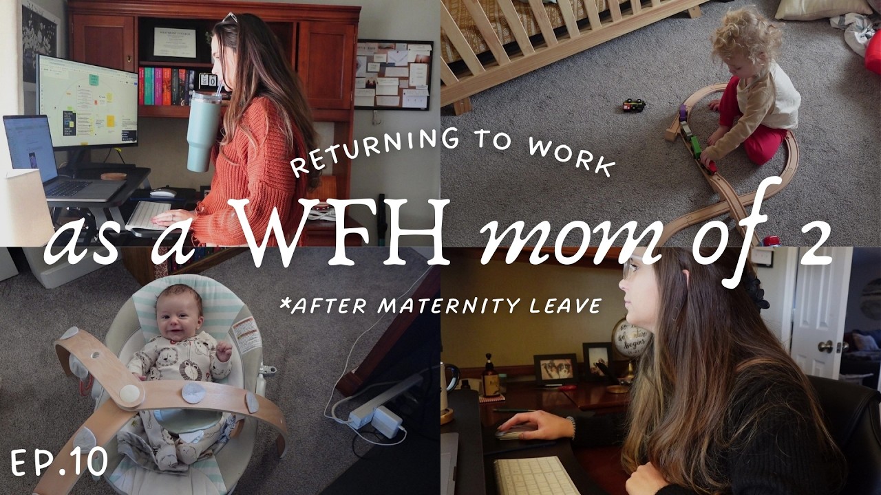 WFH MOM VLOG | EP11 | back to work after maternity leave! new life rhythms with a baby & toddler
